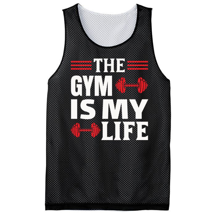 The Gym Is My Life Mesh Reversible Basketball Jersey Tank