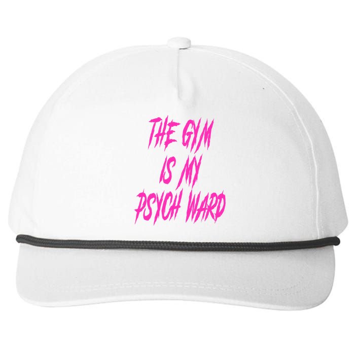 They Gym Is My Ward Funny Cute Psych Joke Fitness Workout Snapback Five-Panel Rope Hat