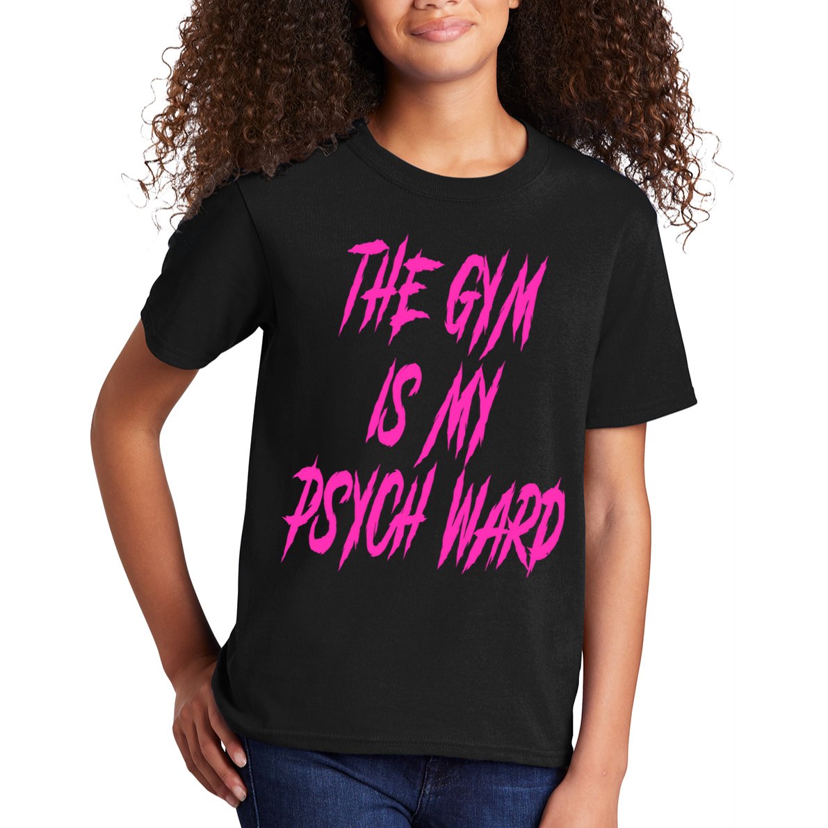 They Gym Is My Ward Funny Cute Psych Joke Fitness Workout Kids T-Shirt