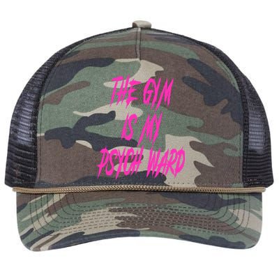 They Gym Is My Ward Funny Cute Psych Joke Fitness Workout Retro Rope Trucker Hat Cap