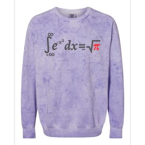 The Greatest Integral Of All Time: The Gaussian Integral Colorblast Crewneck Sweatshirt