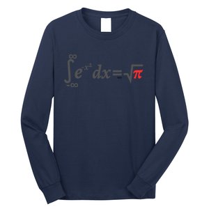 The Greatest Integral Of All Time: The Gaussian Integral Long Sleeve Shirt