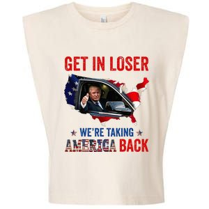 Trump Get In Loser WeRe Taking America Back Republican Garment-Dyed Women's Muscle Tee