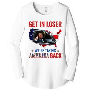 Trump Get In Loser WeRe Taking America Back Republican Women's Perfect Tri Tunic Long Sleeve Shirt