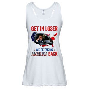 Trump Get In Loser WeRe Taking America Back Republican Ladies Essential Flowy Tank