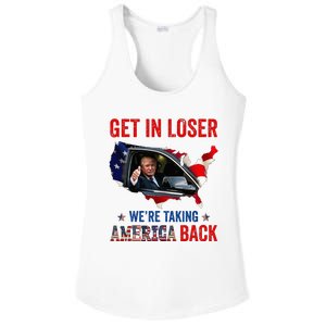 Trump Get In Loser WeRe Taking America Back Republican Ladies PosiCharge Competitor Racerback Tank