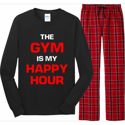 The Gym Is My Happy Hour Meaningful Gift Long Sleeve Pajama Set