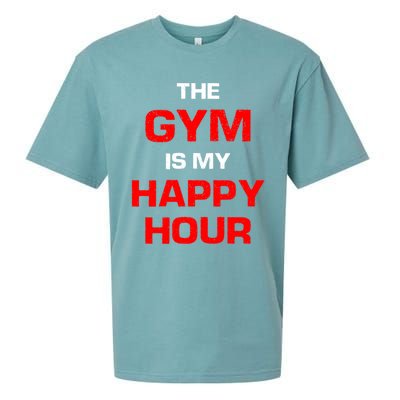 The Gym Is My Happy Hour Meaningful Gift Sueded Cloud Jersey T-Shirt