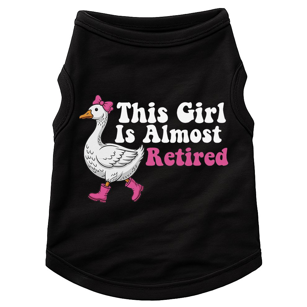 This Girl Is Almost Retired Retiring Soon Retirement Retro Doggie Tank