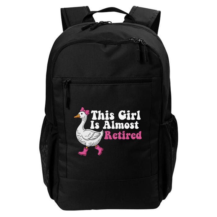 This Girl Is Almost Retired Retiring Soon Retirement Retro Backpack