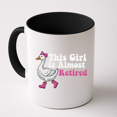This Girl Is Almost Retired Retiring Soon Retirement Retro Mug