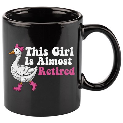 This Girl Is Almost Retired Retiring Soon Retirement Retro 11oz C Handle Ceramic Mug