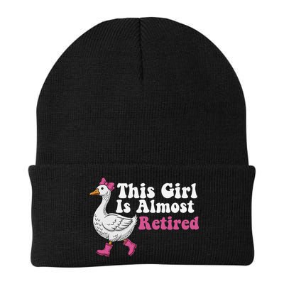 This Girl Is Almost Retired Retiring Soon Retirement Retro Beanie