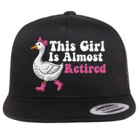 This Girl Is Almost Retired Retiring Soon Retirement Retro Flat Bill Trucker Hat