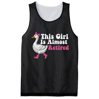 This Girl Is Almost Retired Retiring Soon Retirement Retro Mesh Reversible Basketball Jersey Tank
