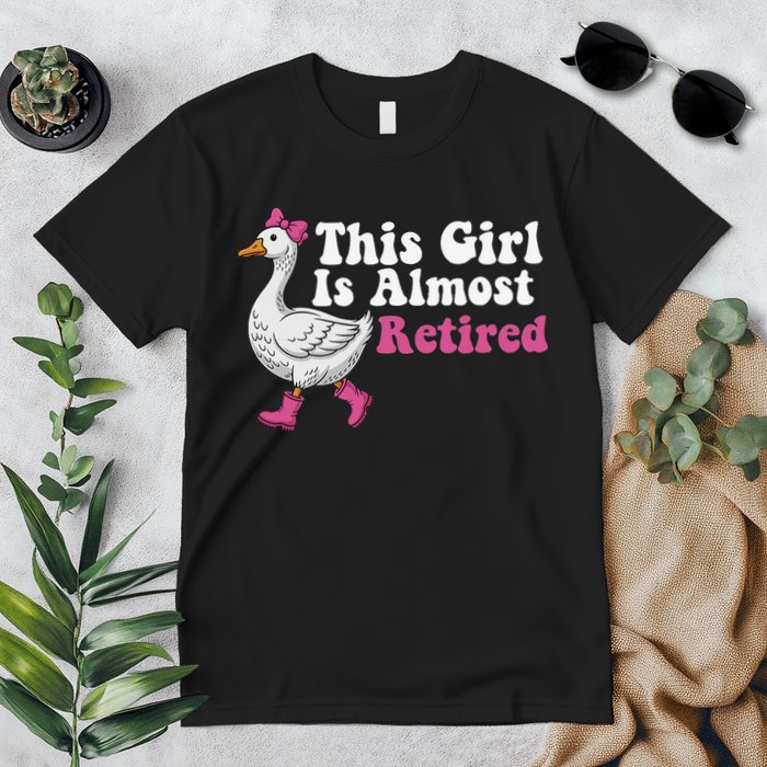 This Girl Is Almost Retired Retiring Soon Retirement Retro Premium T-Shirt