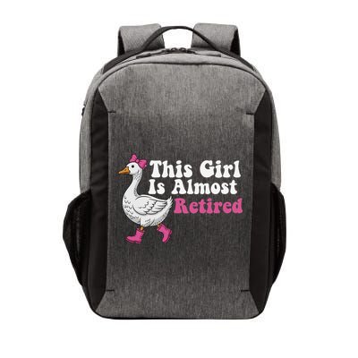 This Girl Is Almost Retired Retiring Soon Retirement Retro Vector Backpack