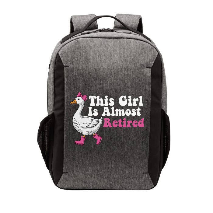 This Girl Is Almost Retired Retiring Soon Retirement Retro Vector Backpack