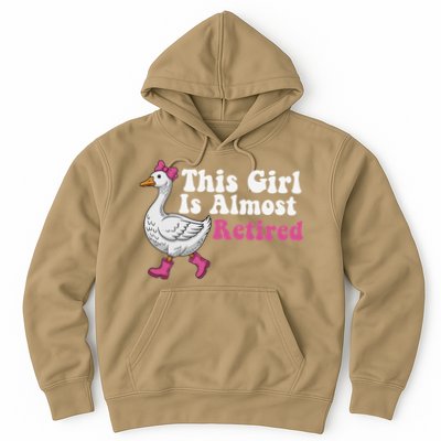 This Girl Is Almost Retired Retiring Soon Retirement Retro Hoodie