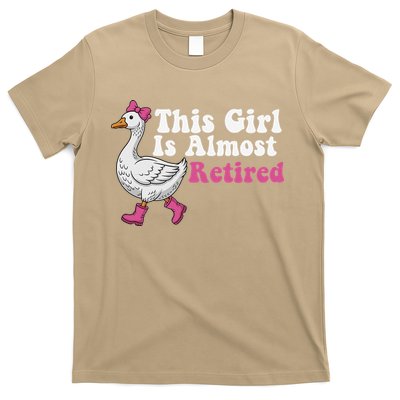 This Girl Is Almost Retired Retiring Soon Retirement Retro T-Shirt