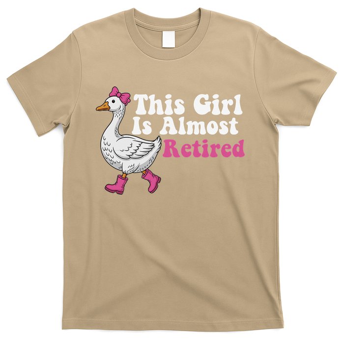 This Girl Is Almost Retired Retiring Soon Retirement Retro T-Shirt