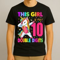 This Girl Is Now 10 Double Digits Shirt 10th birthday Gift T-Shirt