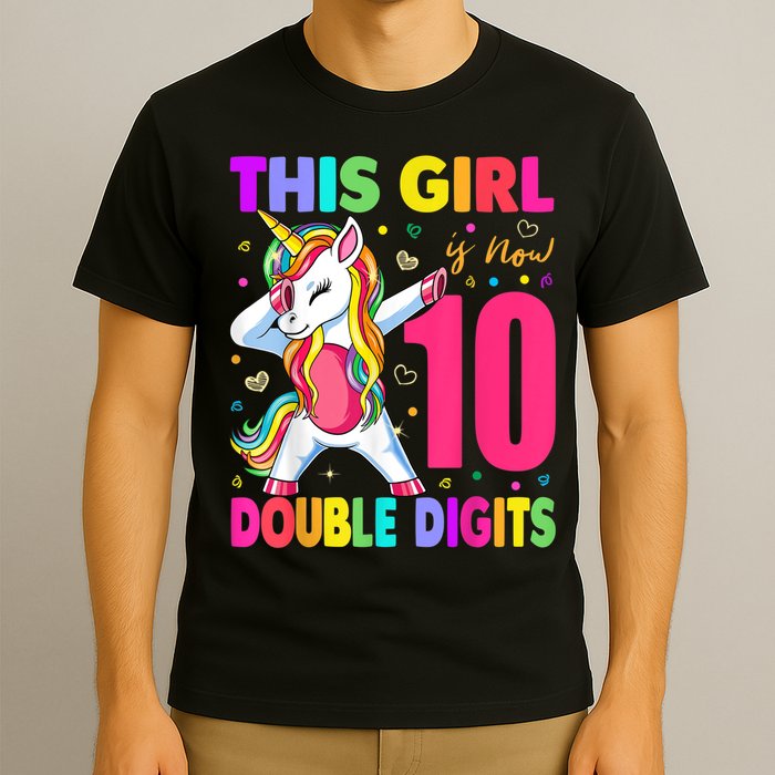 This Girl Is Now 10 Double Digits Shirt 10th birthday Gift T-Shirt