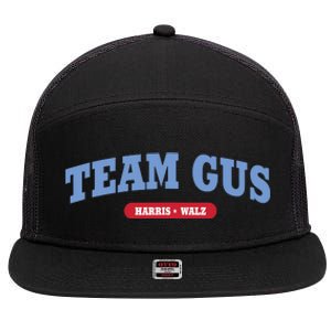 Team Gus Im Voting For Gus Walz Dad 7 Panel Mesh Trucker Snapback Hat