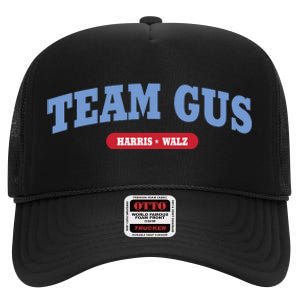 Team Gus Im Voting For Gus Walz Dad High Crown Mesh Back Trucker Hat