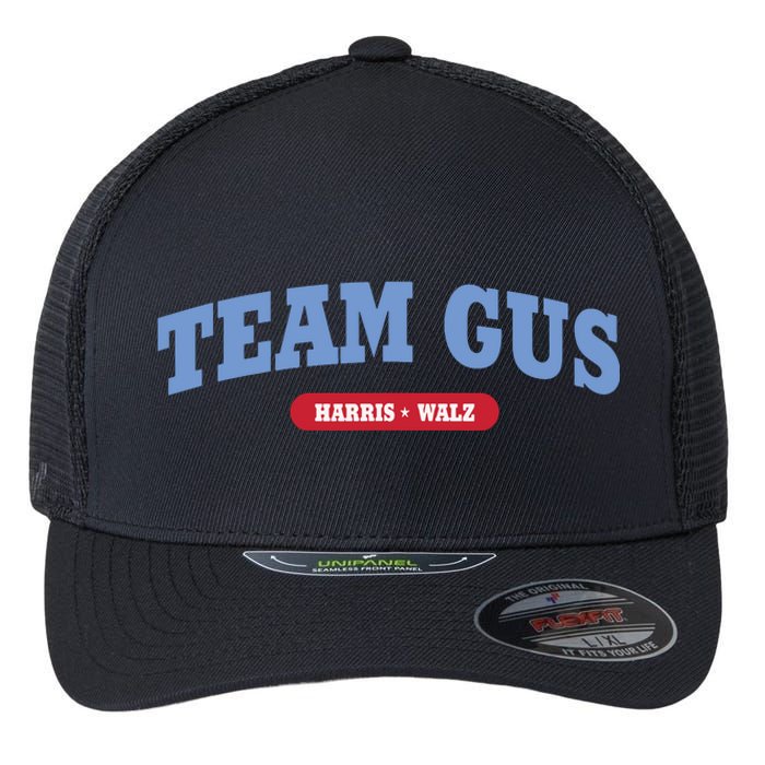 Team Gus Im Voting For Gus Walz Dad Flexfit Unipanel Trucker Cap