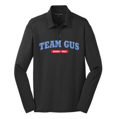 Team Gus Im Voting For Gus Walz Dad Silk Touch Performance Long Sleeve Polo