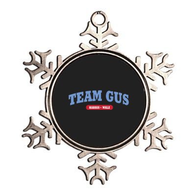 Team Gus Im Voting For Gus Walz Dad Metallic Star Ornament