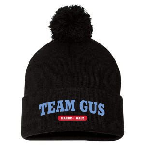 Team Gus Im Voting For Gus Walz Dad Pom Pom 12in Knit Beanie