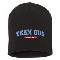 Team Gus Im Voting For Gus Walz Dad Short Acrylic Beanie