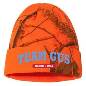 Team Gus Im Voting For Gus Walz Dad Kati Licensed 12" Camo Beanie