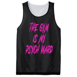 They Gym Is My Ward Funny Cute Psych Joke Fitness Workout Mesh Reversible Basketball Jersey Tank