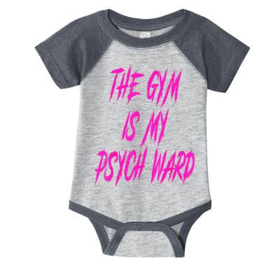 They Gym Is My Ward Funny Cute Psych Joke Fitness Workout Infant Baby Jersey Bodysuit