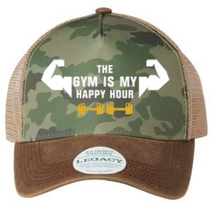 The Gym Is My Happy Hour Workout Motivation And Gift Legacy Tie Dye Trucker Hat