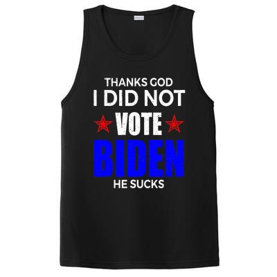 Thanks God I Did Not Vote Biden He Sucks Impeach 46 PosiCharge Competitor Tank