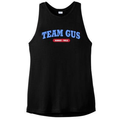 Team Gus IM Voting For Gus Walz Dad Ladies PosiCharge Tri-Blend Wicking Tank