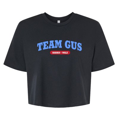 Team Gus IM Voting For Gus Walz Dad Bella+Canvas Jersey Crop Tee