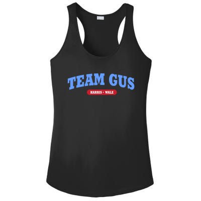 Team Gus IM Voting For Gus Walz Dad Ladies PosiCharge Competitor Racerback Tank