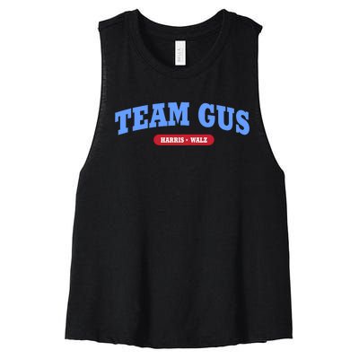 Team Gus IM Voting For Gus Walz Dad Women's Racerback Cropped Tank