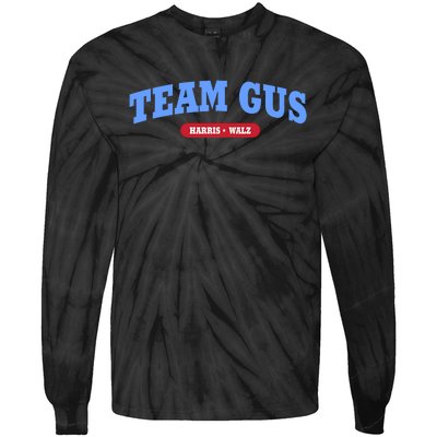 Team Gus IM Voting For Gus Walz Dad Tie-Dye Long Sleeve Shirt