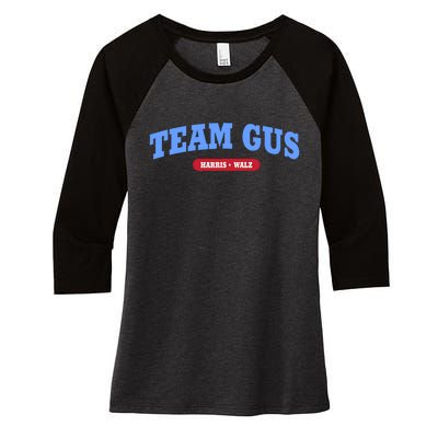 Team Gus IM Voting For Gus Walz Dad Women's Tri-Blend 3/4-Sleeve Raglan Shirt