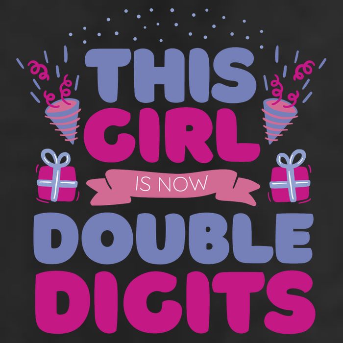 This Girl Is Now Double Digits 10th Birthday Gift 7 Panel Mesh Trucker Snapback Hat