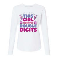 This Girl Is Now Double Digits 10th Birthday Gift Womens Cotton Relaxed Long Sleeve T-Shirt