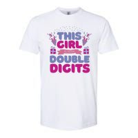 This Girl Is Now Double Digits 10th Birthday Gift Softstyle CVC T-Shirt