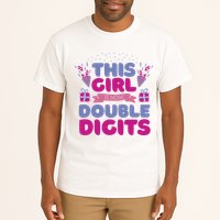 This Girl Is Now Double Digits 10th Birthday Gift Tall T-Shirt