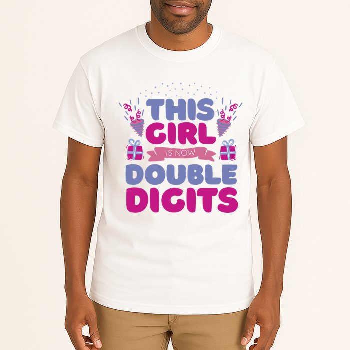 This Girl Is Now Double Digits 10th Birthday Gift Tall T-Shirt